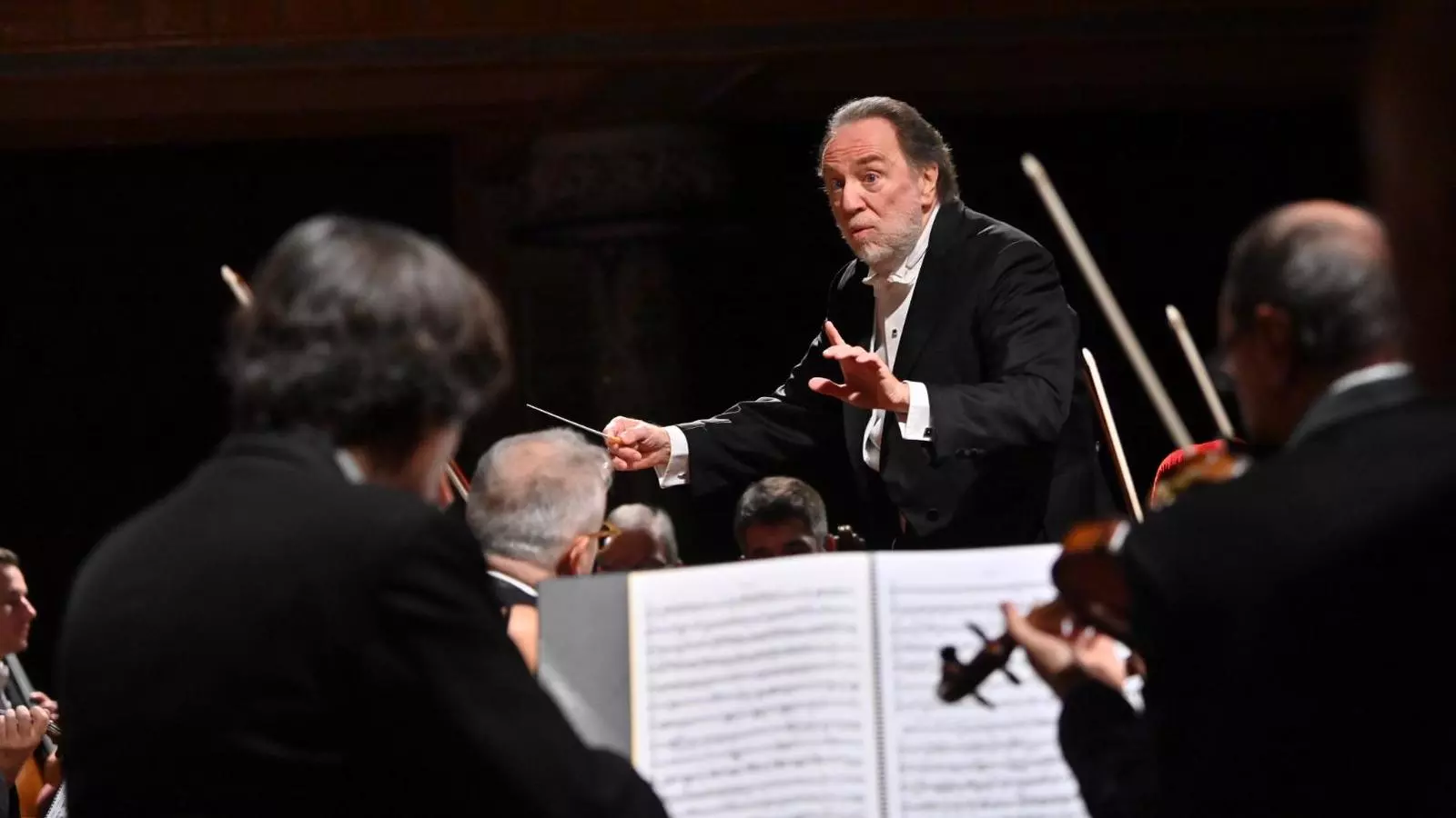 Riccardo Chailly dirigint l'Orquestra de la Scala al Palau de la Música