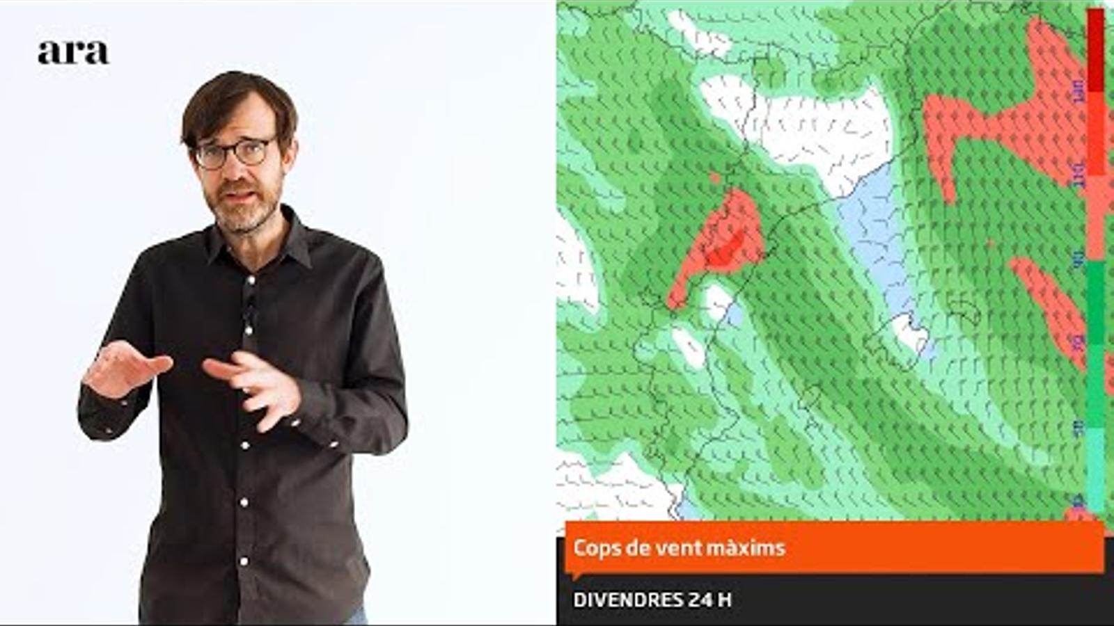 La méteo: últimes hores de fort vent i de neu