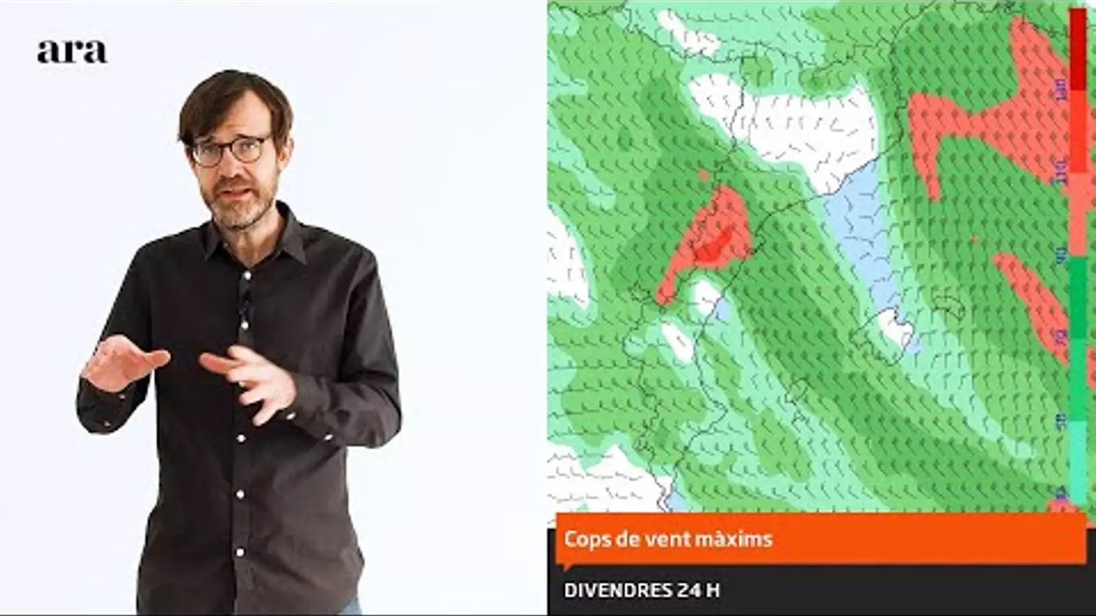 La méteo: últimes hores de fort vent i de neu