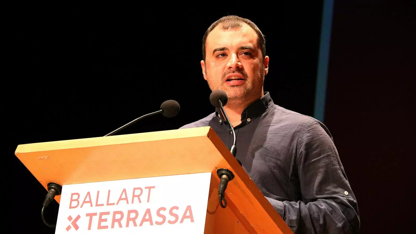 L'exalcalde socialista i candidat de Tot per Terrassa, Jordi Ballart, a la presentació del seu projecte