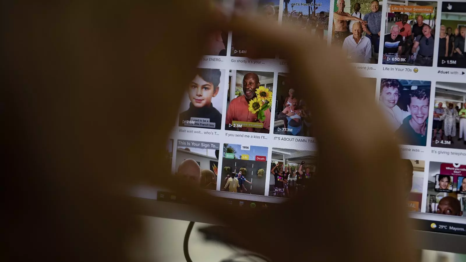 La pàgina de Tik Tok de Old Gays