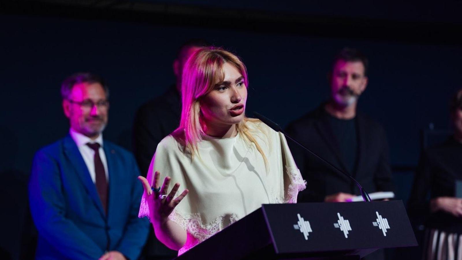 Carla Rubio en los premios Sonor.