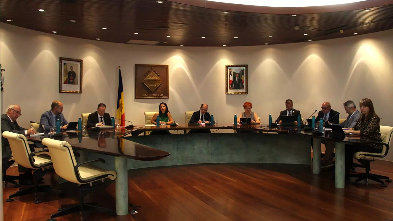 Un moment de la sessió de consell de comú d'Encamp celebrada aquest matí.