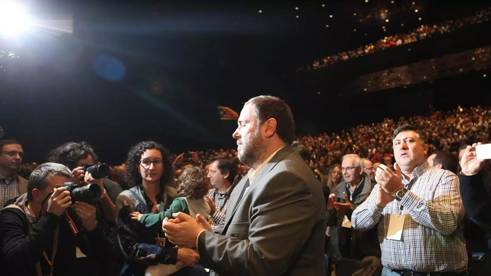 Oriol Junqueras, a l'acte d'ERC 'Votar és democràcia' / CÈLIA ATSET