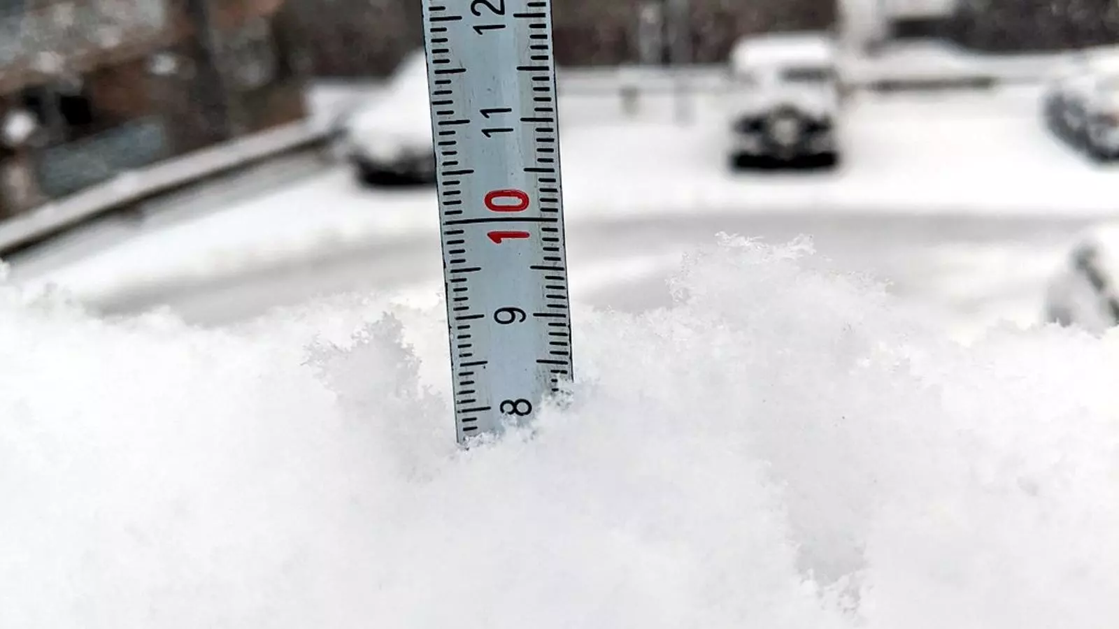 L'acumulació de neu a la Cortinada.
