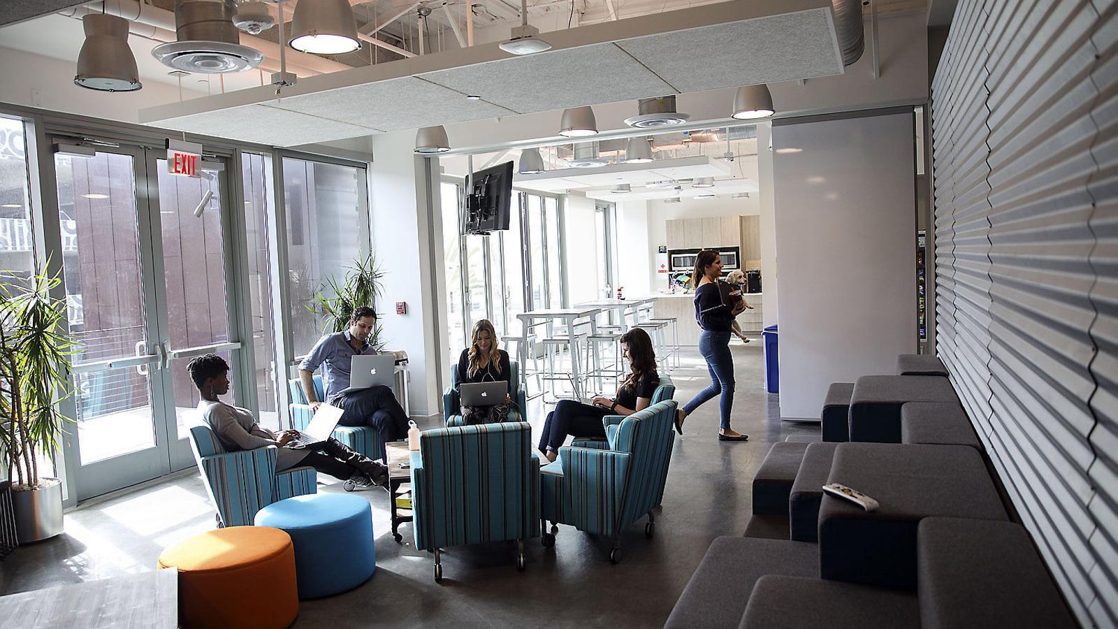 Oficines de l’agència de mitjans WPP Plc GroupM a Los Angeles, als Estats Units.