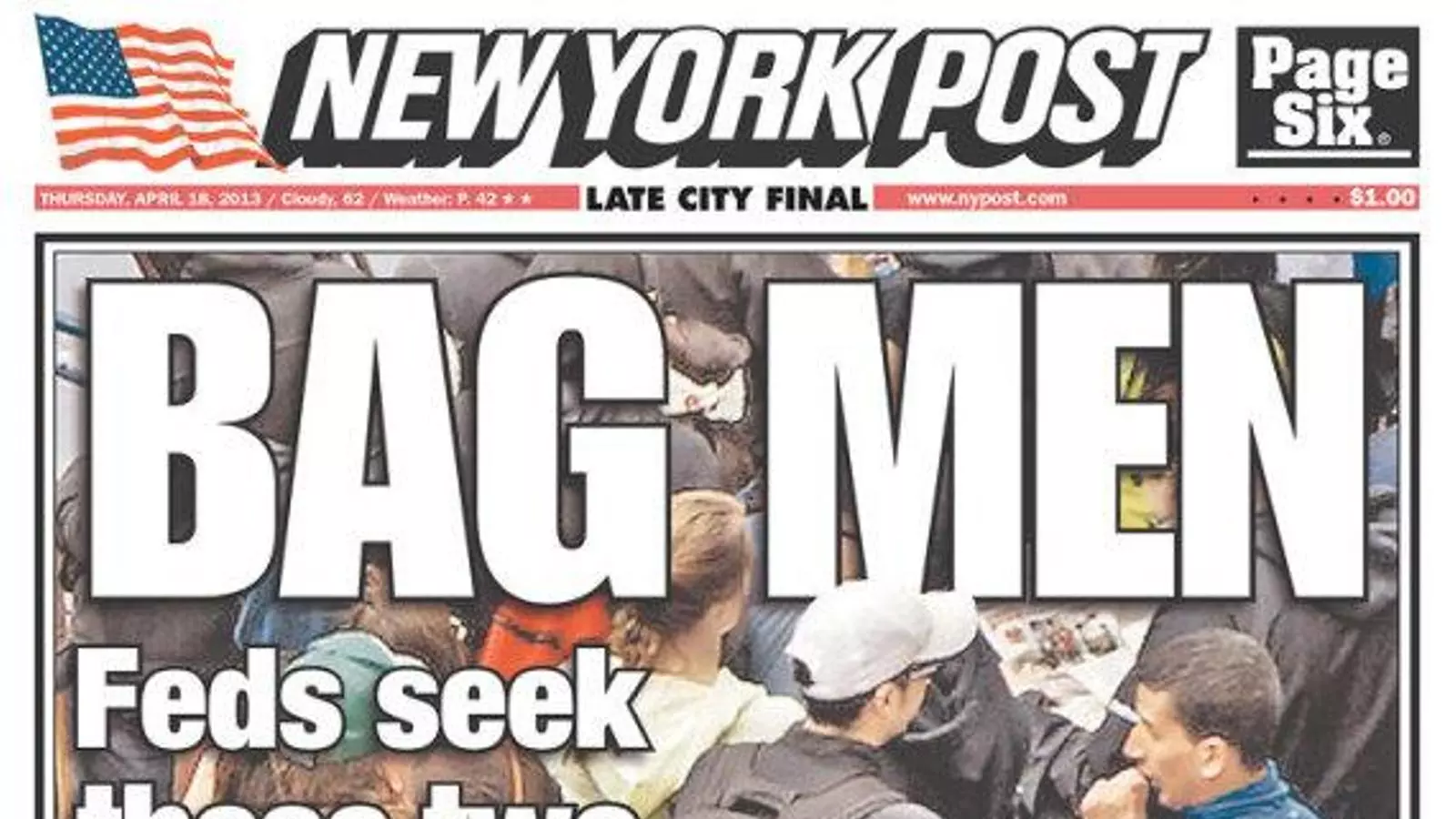 Portada del rotatiu en què s'acusava a l'estudiant com a possible autor de la massacre.