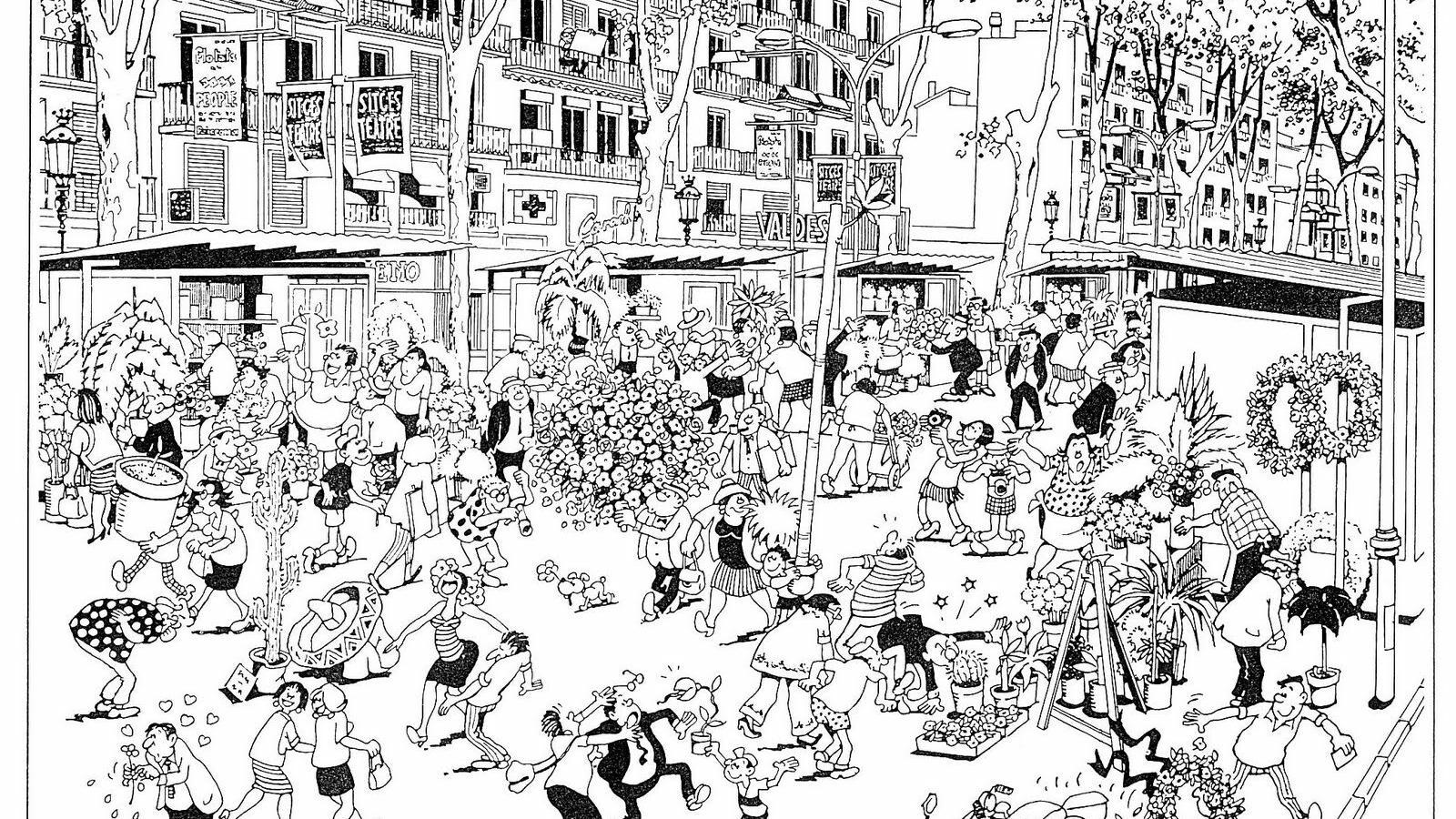 Una làmina de Josep Maria Blanco, un dels històrics del 'TBO'