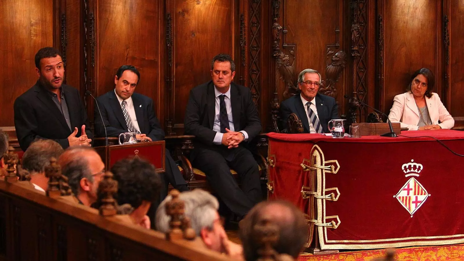 Toni Soler va pronunciar la conferència 2014: saber guanyar al Saló de Cent.