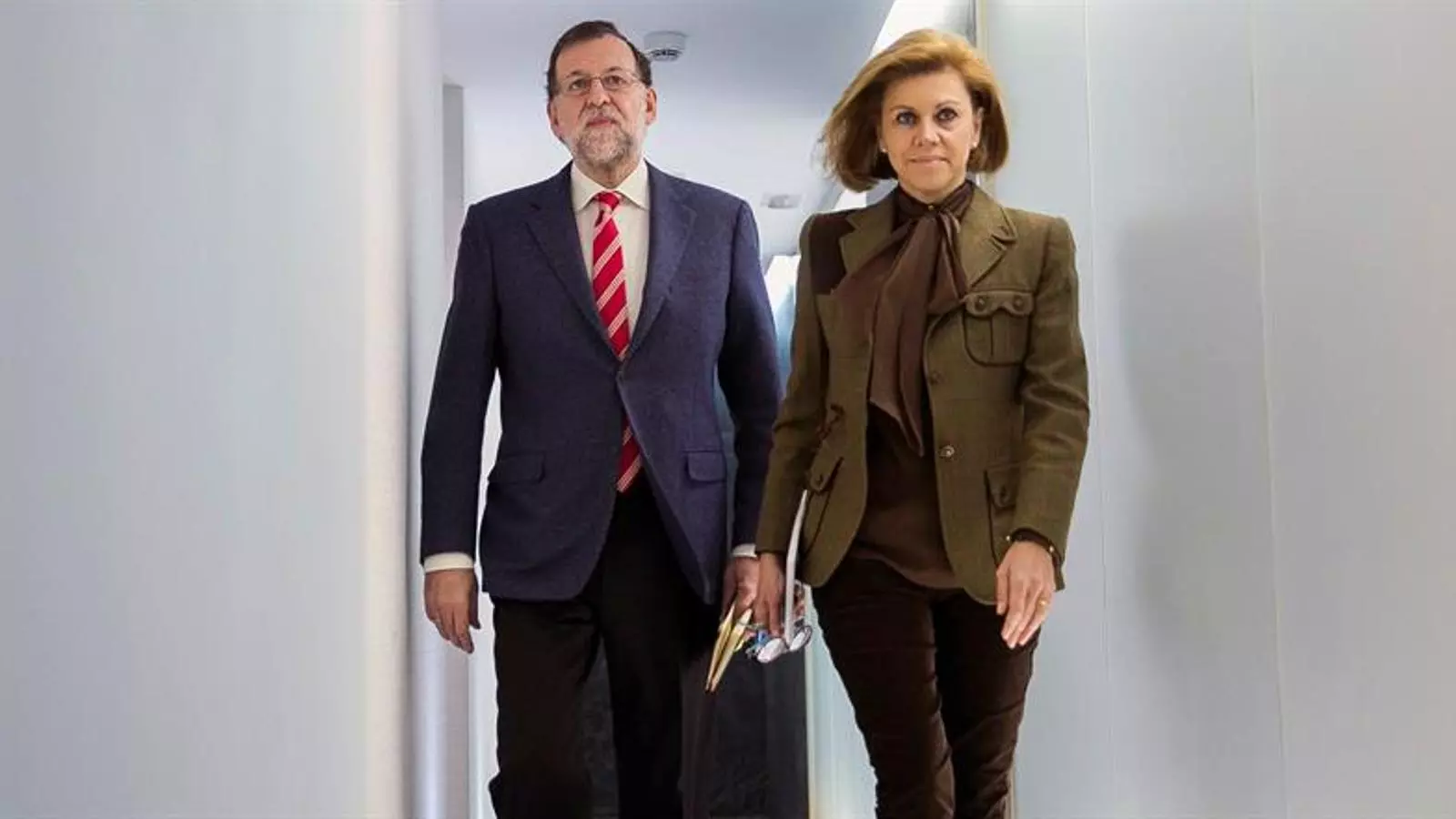 Mariano Rajoy amb la secretària general del PP, María Dolores de Cospedal, el passat dilluns / EFE