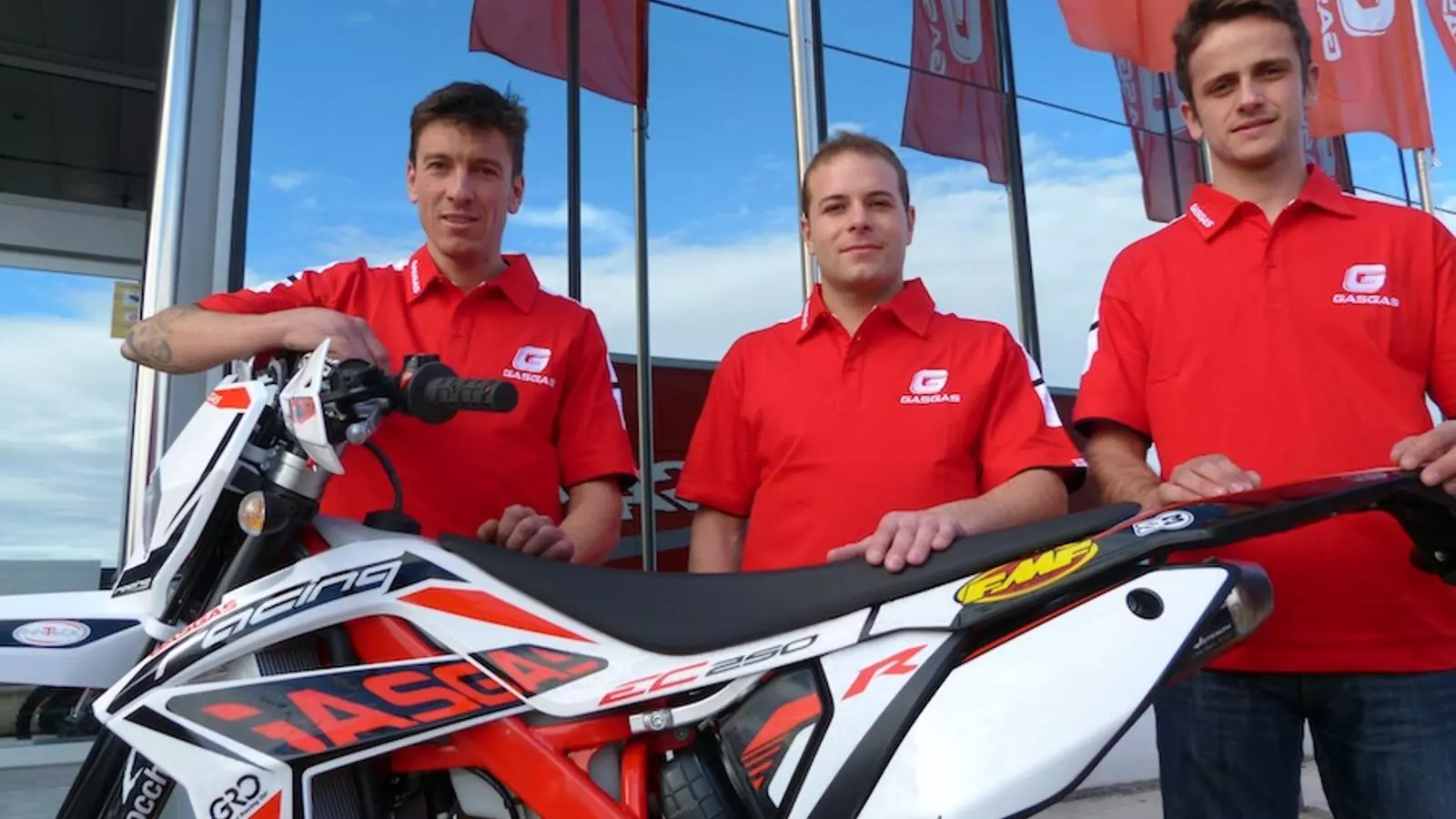 Dani Gibert, Melcior Faja y Dani Oliveras, els tres pilots de Gas Gas per al Mundial d'enduro / GAS GAS
