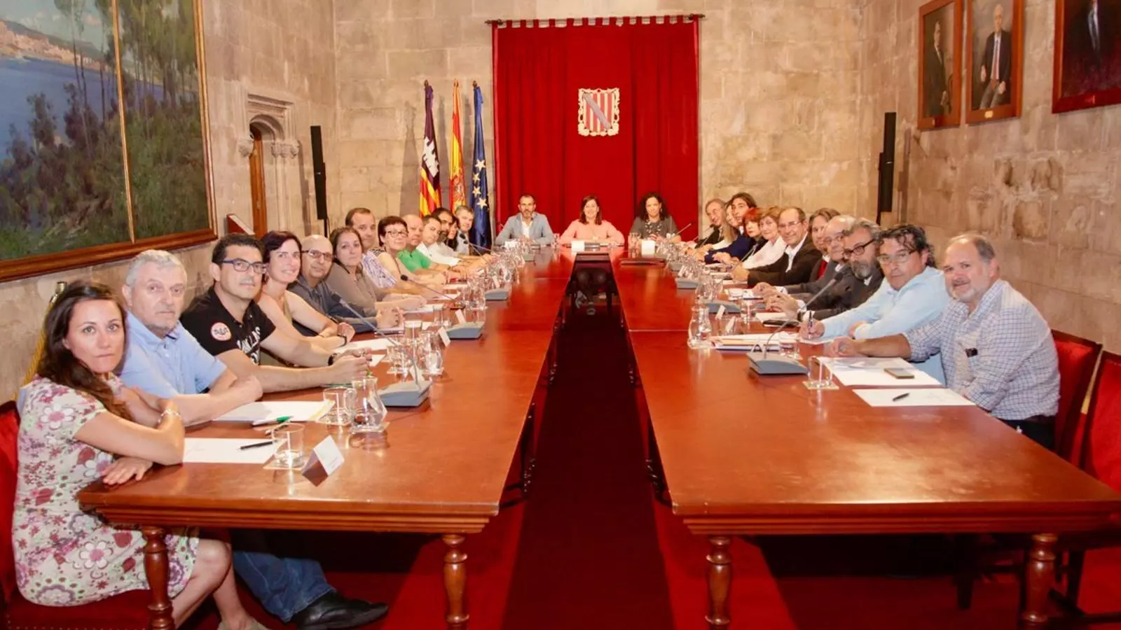 Francina Armengol ha presidit, aquest dilluns, la Mesa del treballador públic.