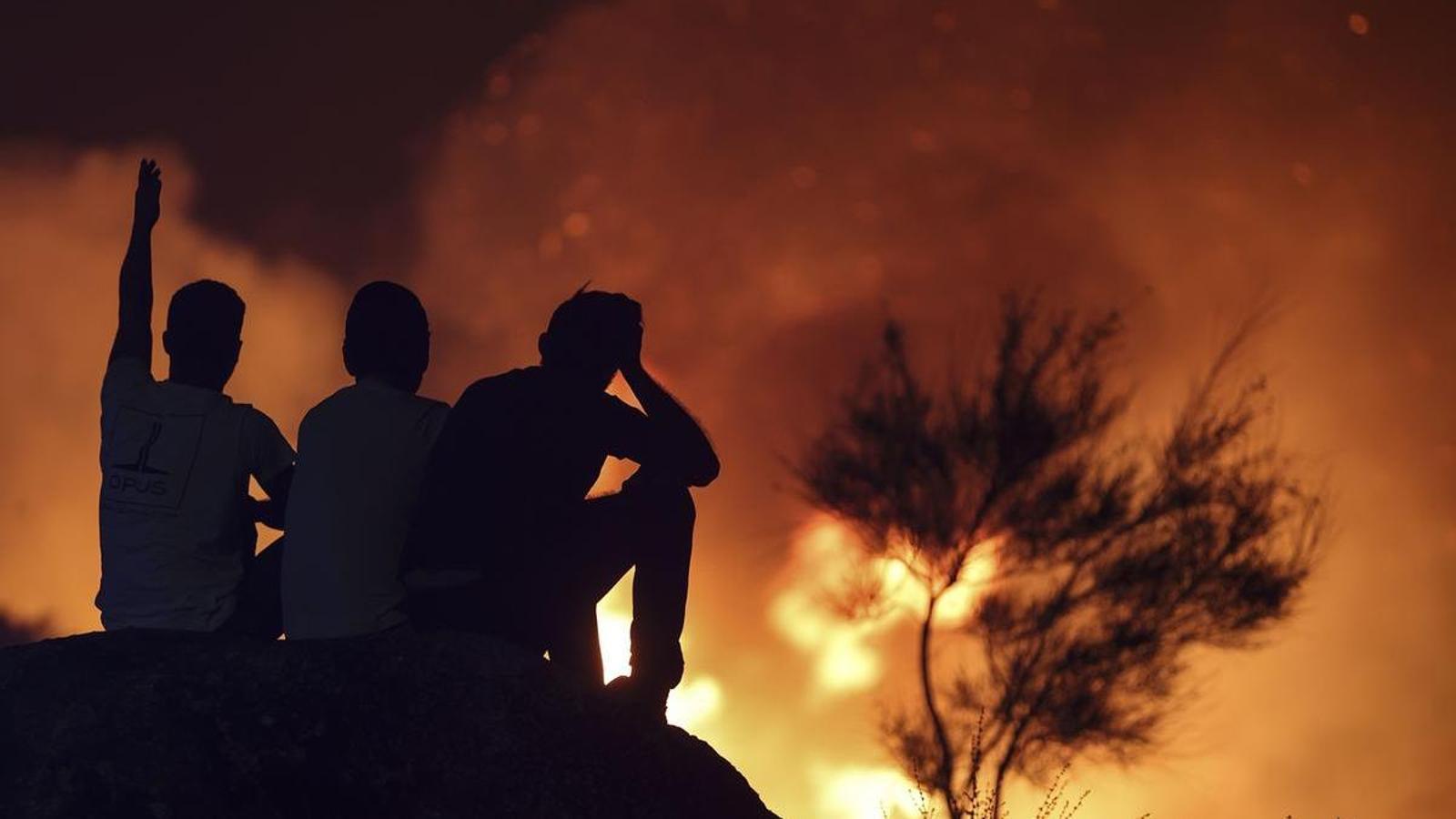 Incendio en Vila Verde, Braga, en Portugal, el 28 de julio.