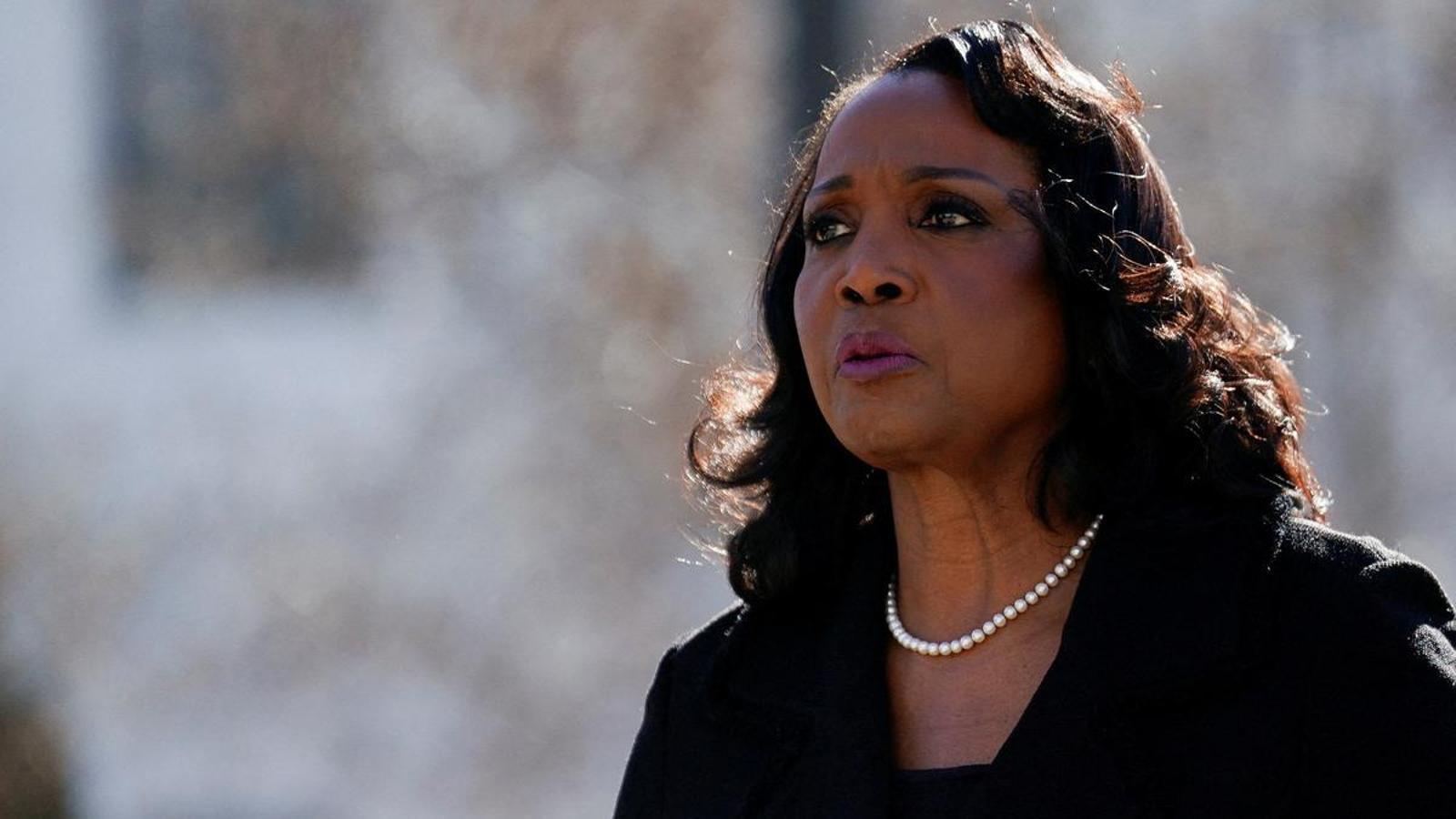 United States Federal Reserve Governor Lisa Cook, in a file image from January 2026 before the US Supreme Court.