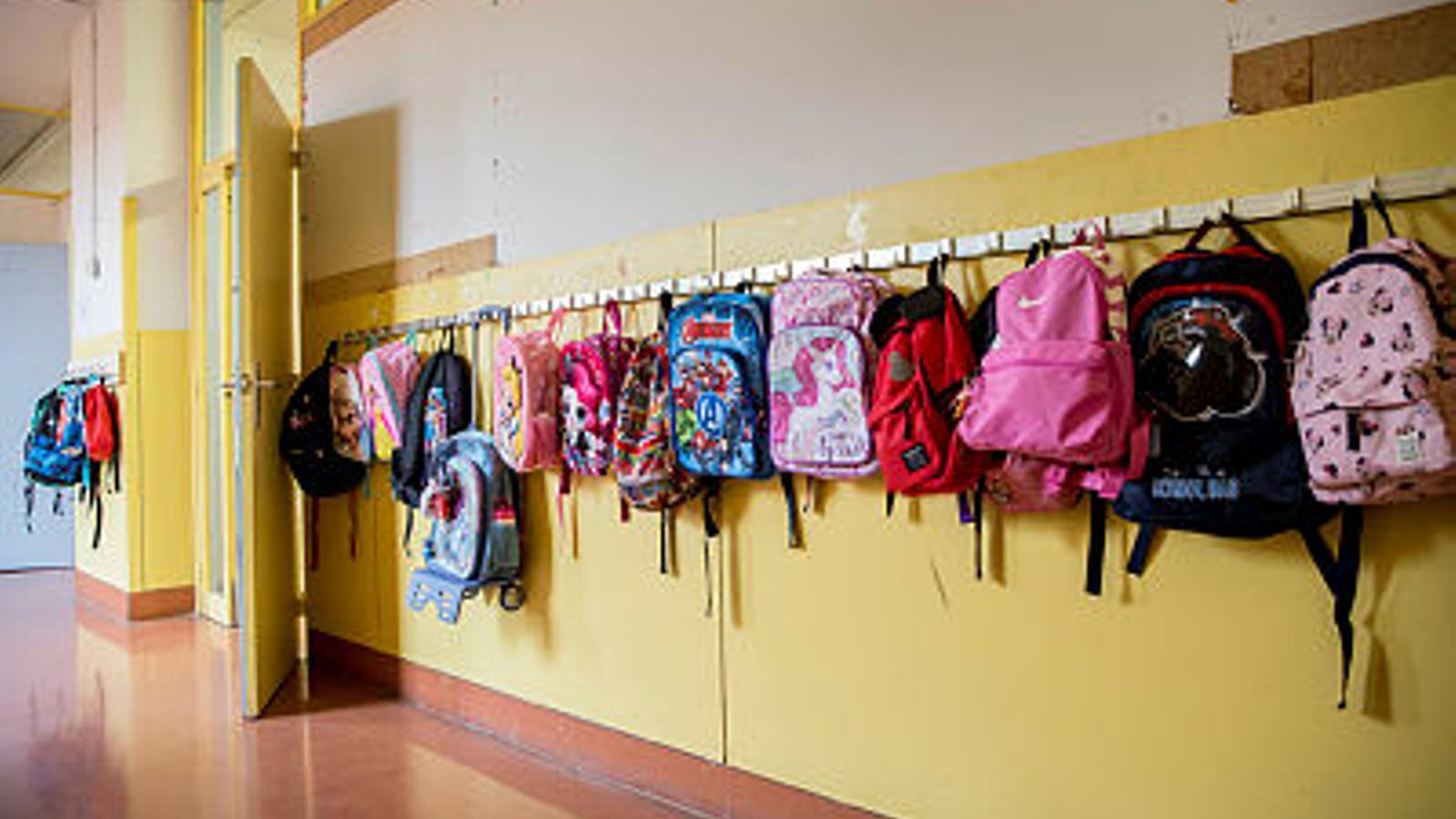 Imatge d'arxiu de l'interior d'una escola de Barcelona.