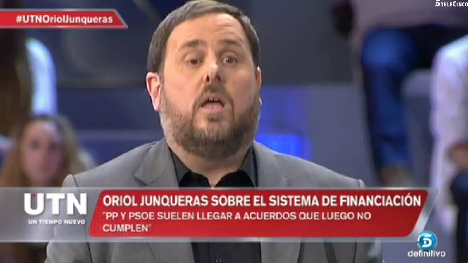 Junqueras ha participat al programa de Telecinco, 'Un tiempo nuevo' / ERC