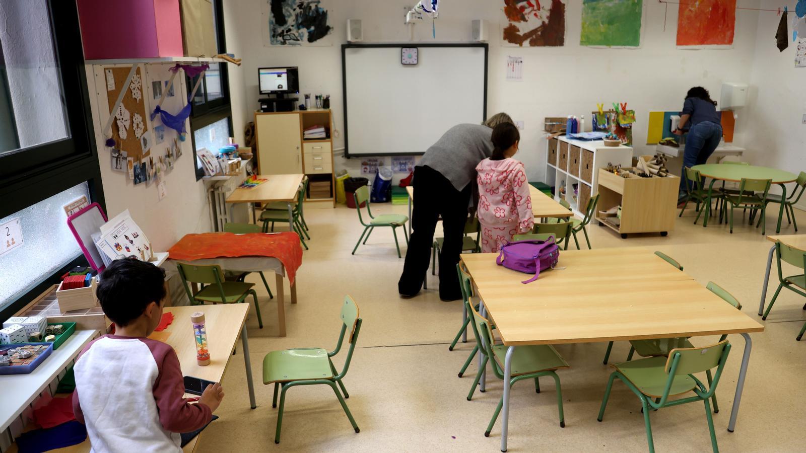 Una aula del CEIP Alexandre Rosselló.