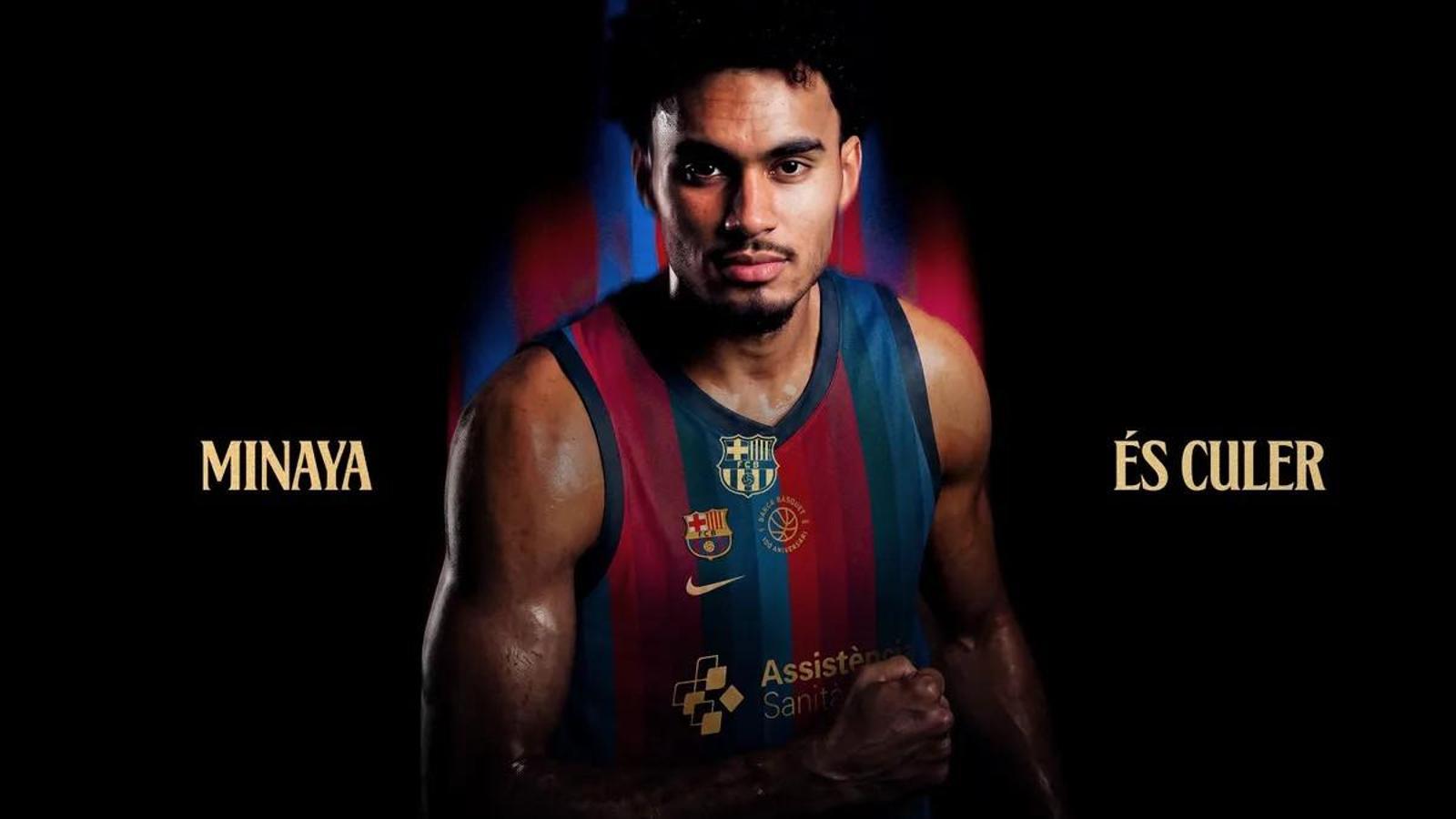 Justin Minaya, new player of Barça basketball
