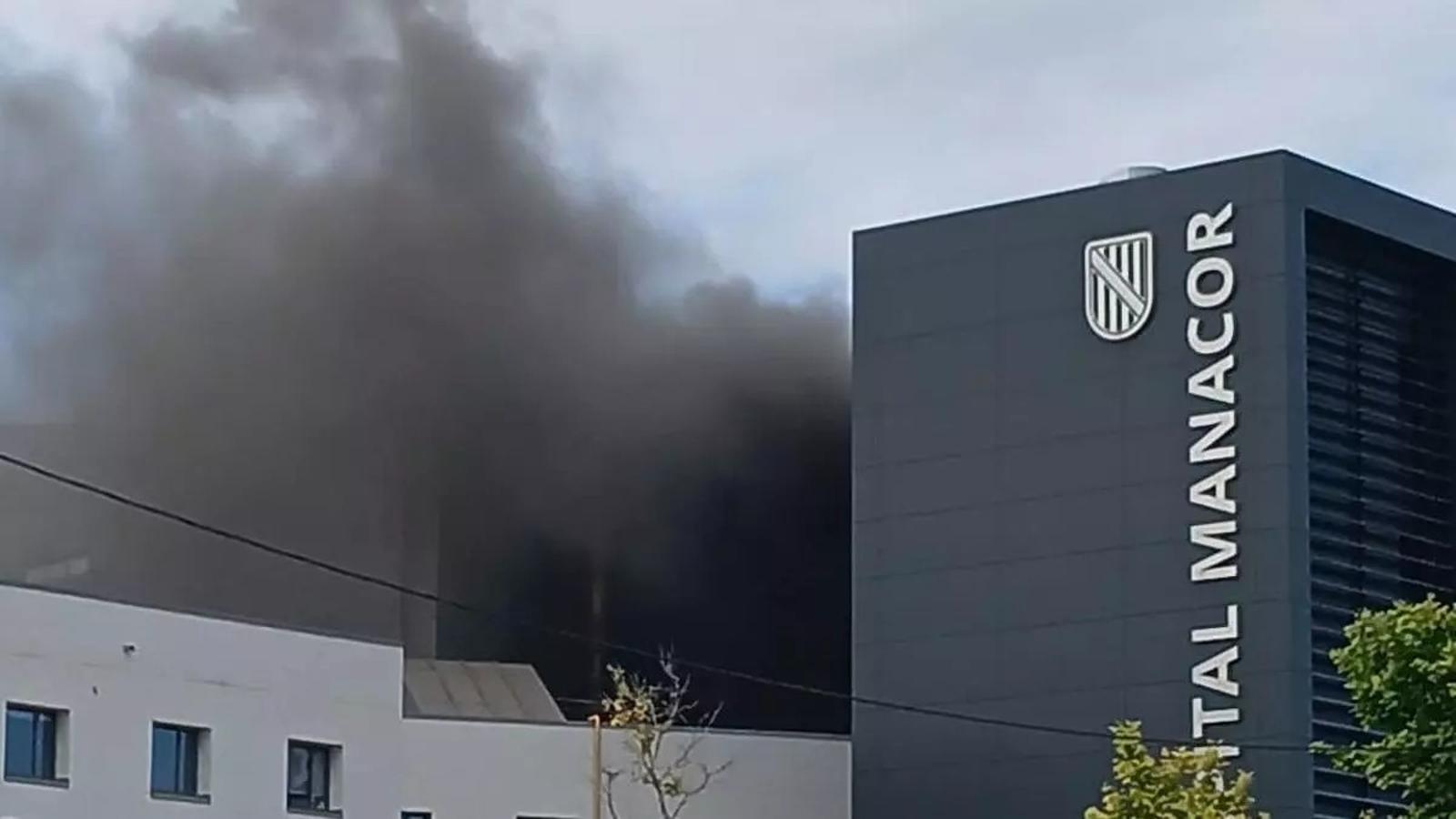 Imatge de l'incendi.