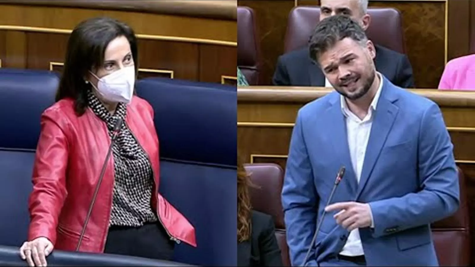 Rufián ha assenyalat la ministra Margarita Robles com la responsable del cas Pegasus