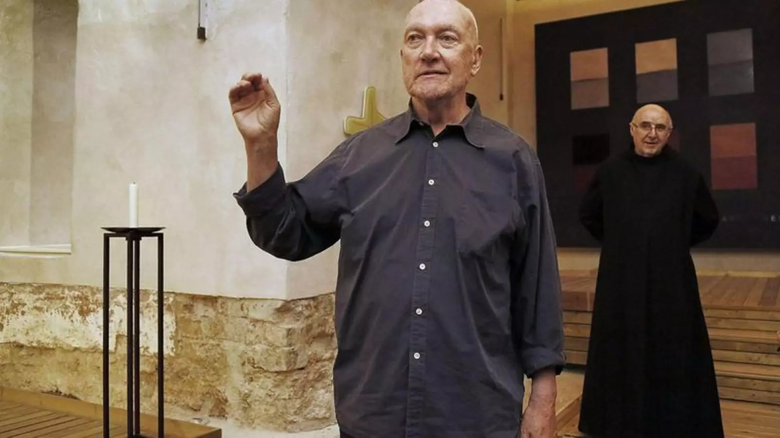 Sean Scully, en una imatge d'arxiu a Montserrat