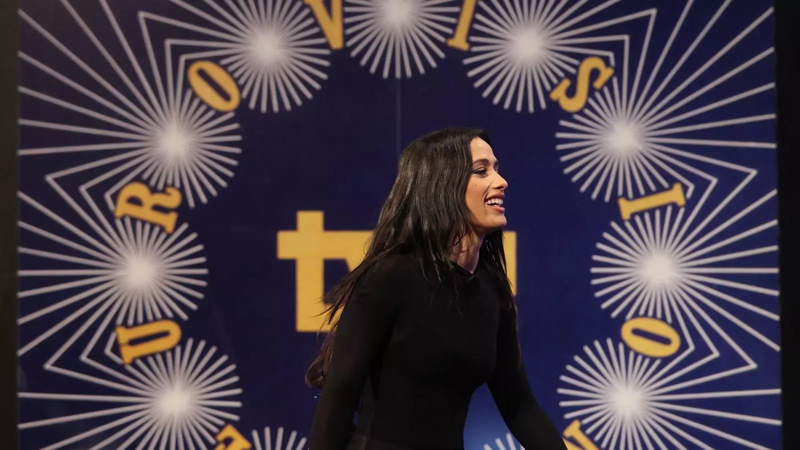 Chanel Terrero en la primera roda de premsa posterior al seu exitós pas per Eurovisió