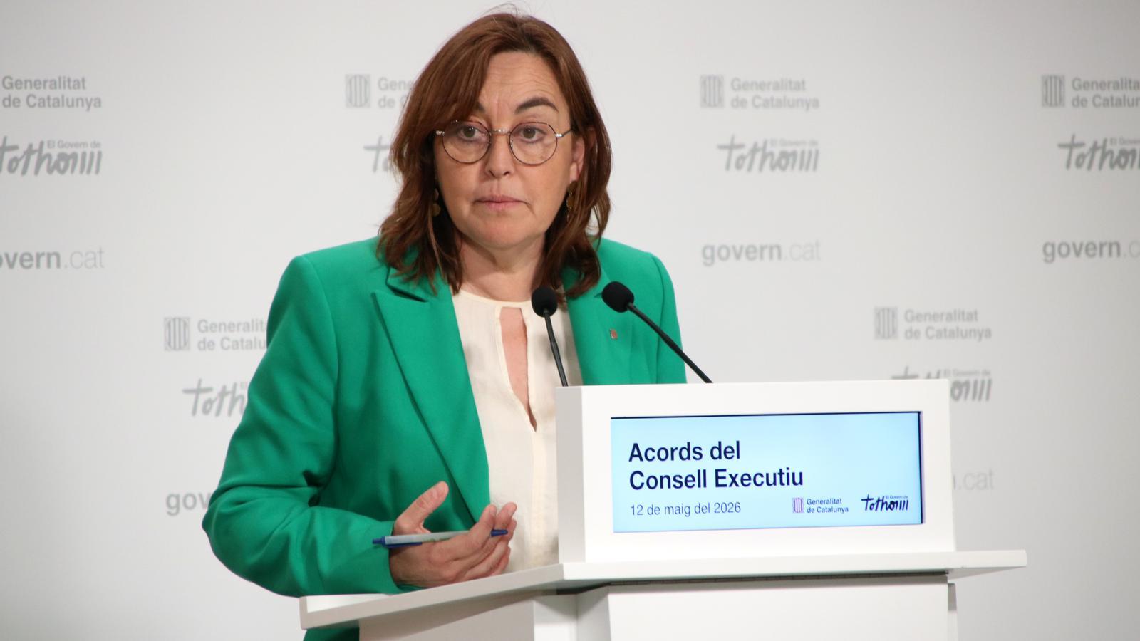 The government spokesperson, Sílvia Paneque, in a press conference this Tuesday