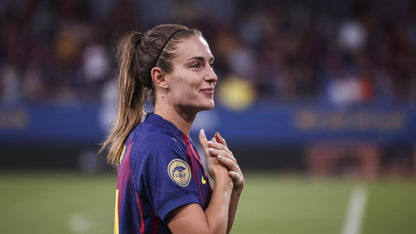 Alexia Putellas says goodbye to Barça at the Johan Cruyff stadium