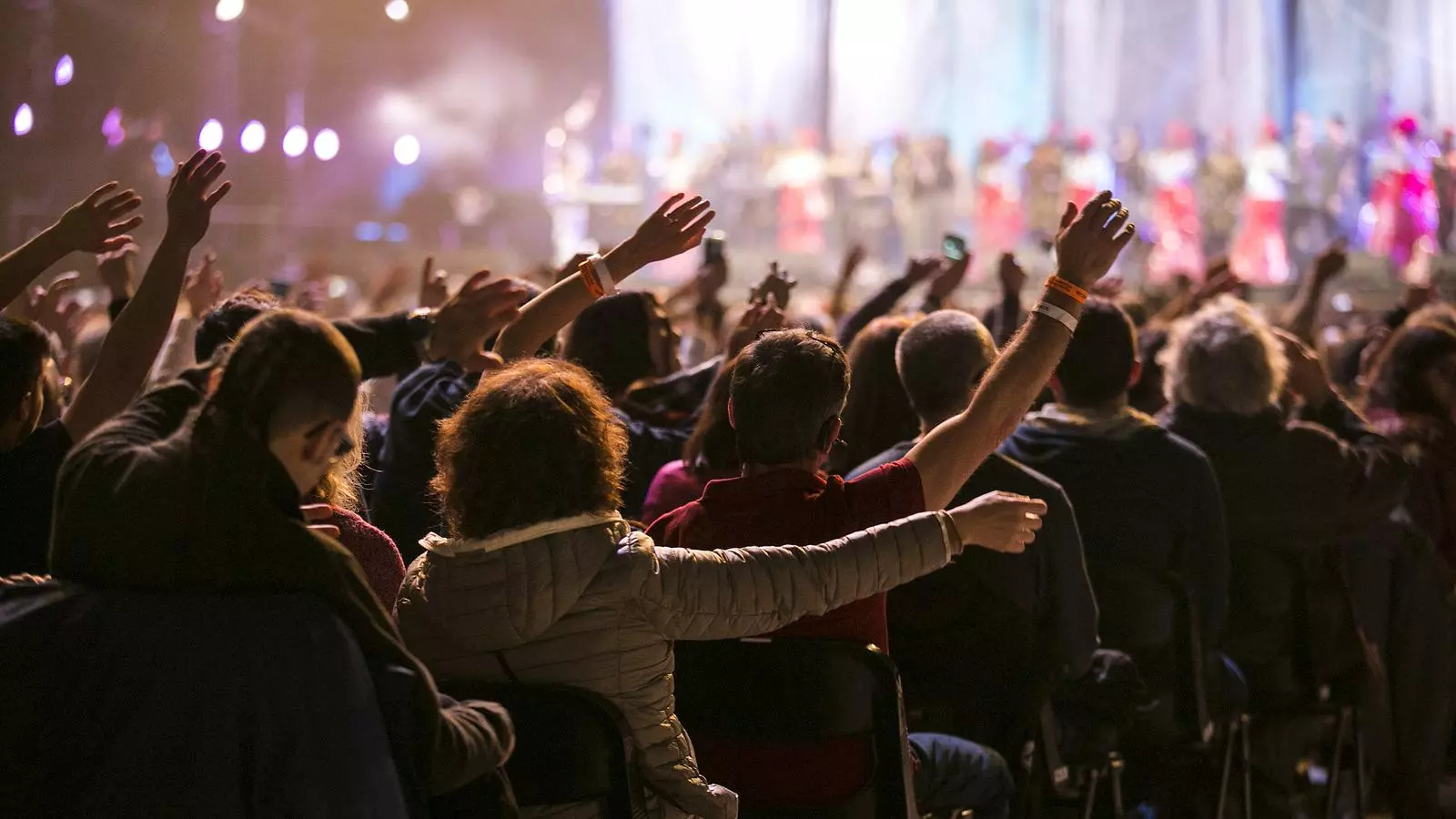 Fotografia d'un concert al Palau Sant Jordi