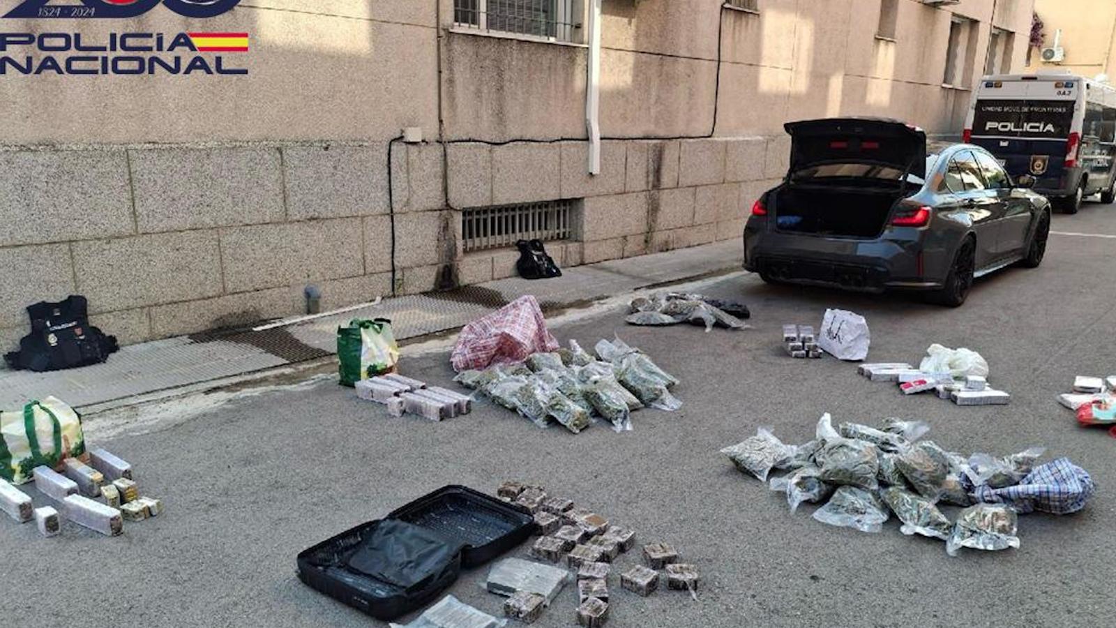 Droga encontrada en el vehículo intervenido