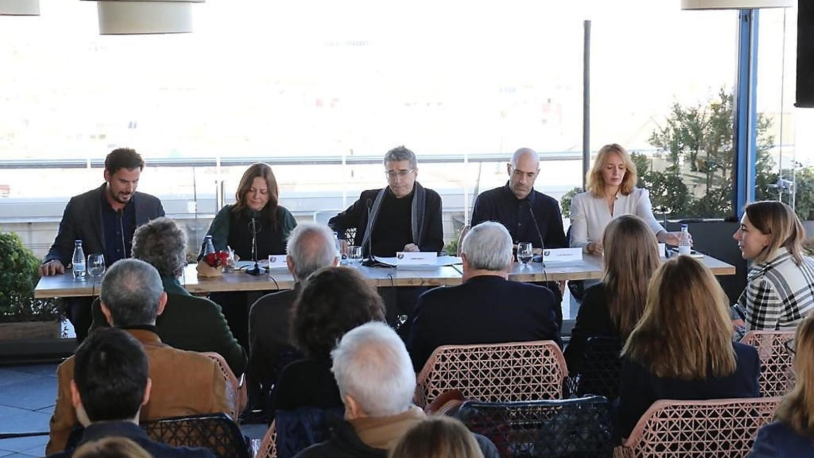 Jordi Martí presentant ahir els actes de la Biennal de Ciència a Madrid.