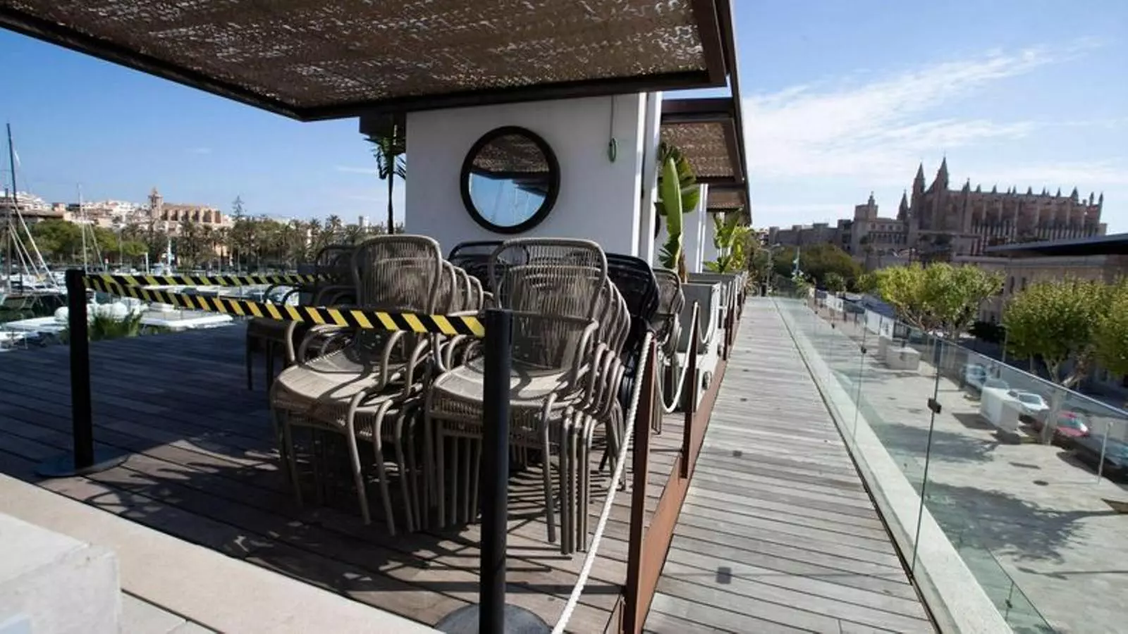 Un restaurant de Palma tancat.