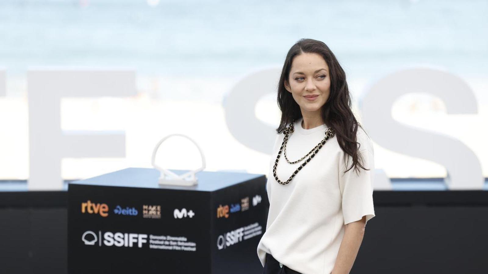 Marion Cotillard at the San Sebastian Festival.
