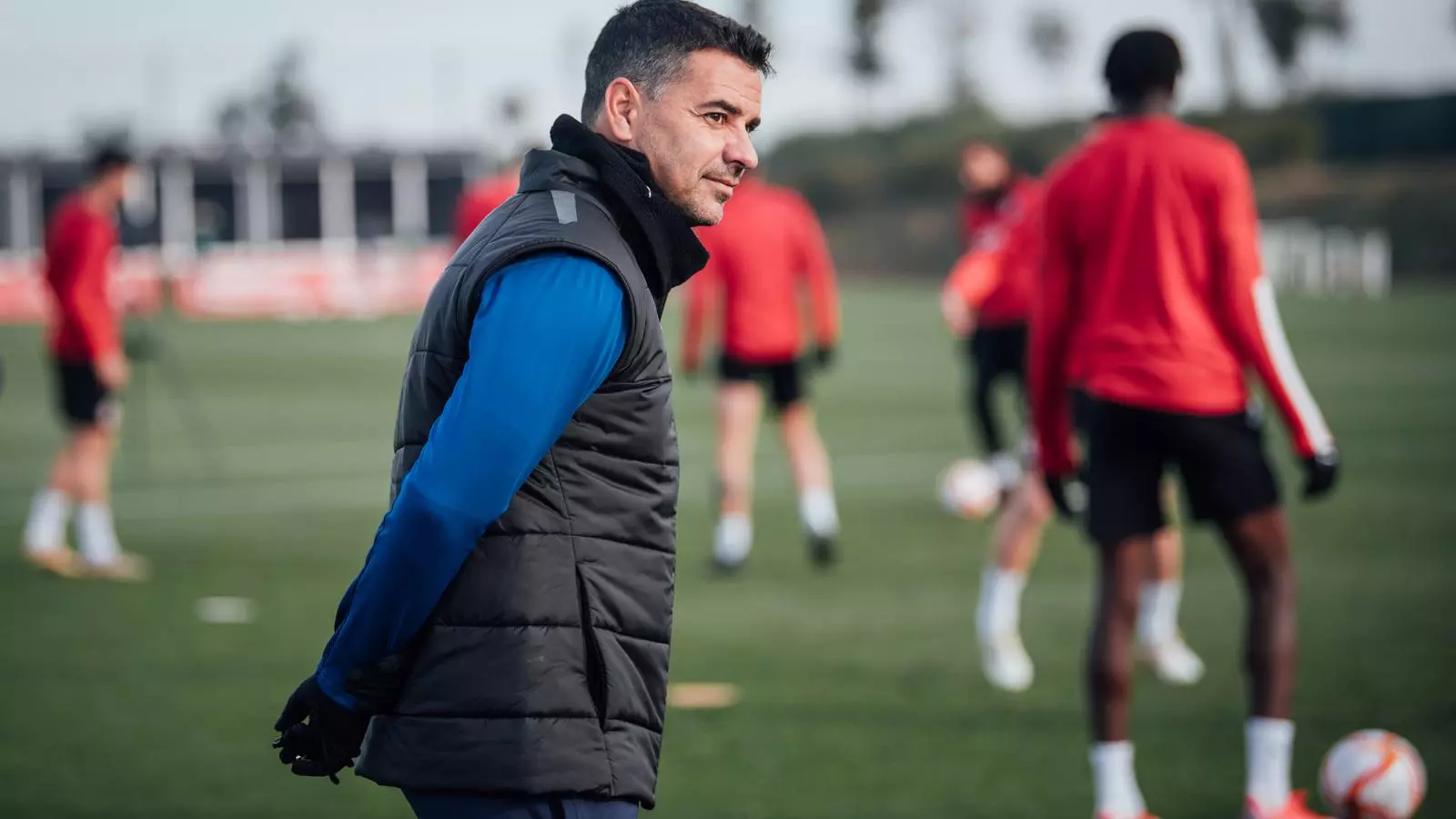Míchel Sánchez, entrenador del Girona