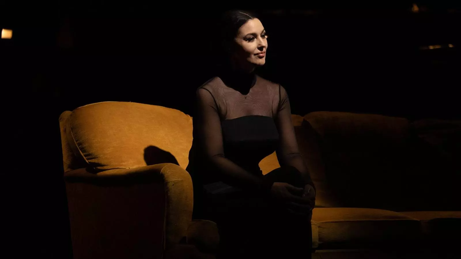 Un instant del muntatge 'Maria Callas, lettres et mémoires', interpretat per Monica Bellucci