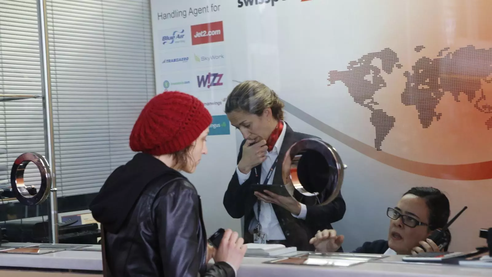 El mostrador de Germanwings a l'Aeroport del Prat. MANOLO GARCÍA