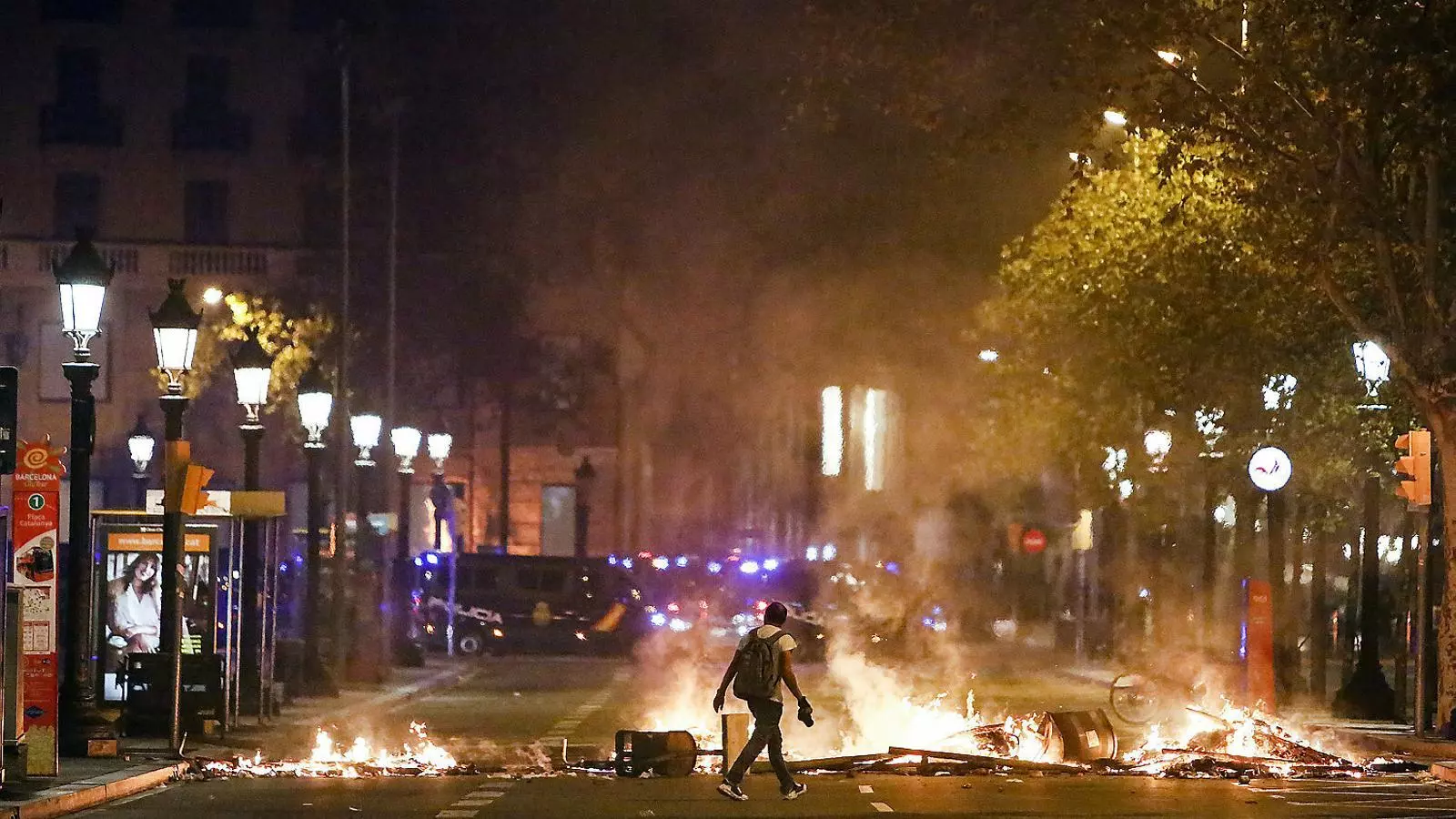 Imatges dels aldarulls d’aquests dies a Barcelona.