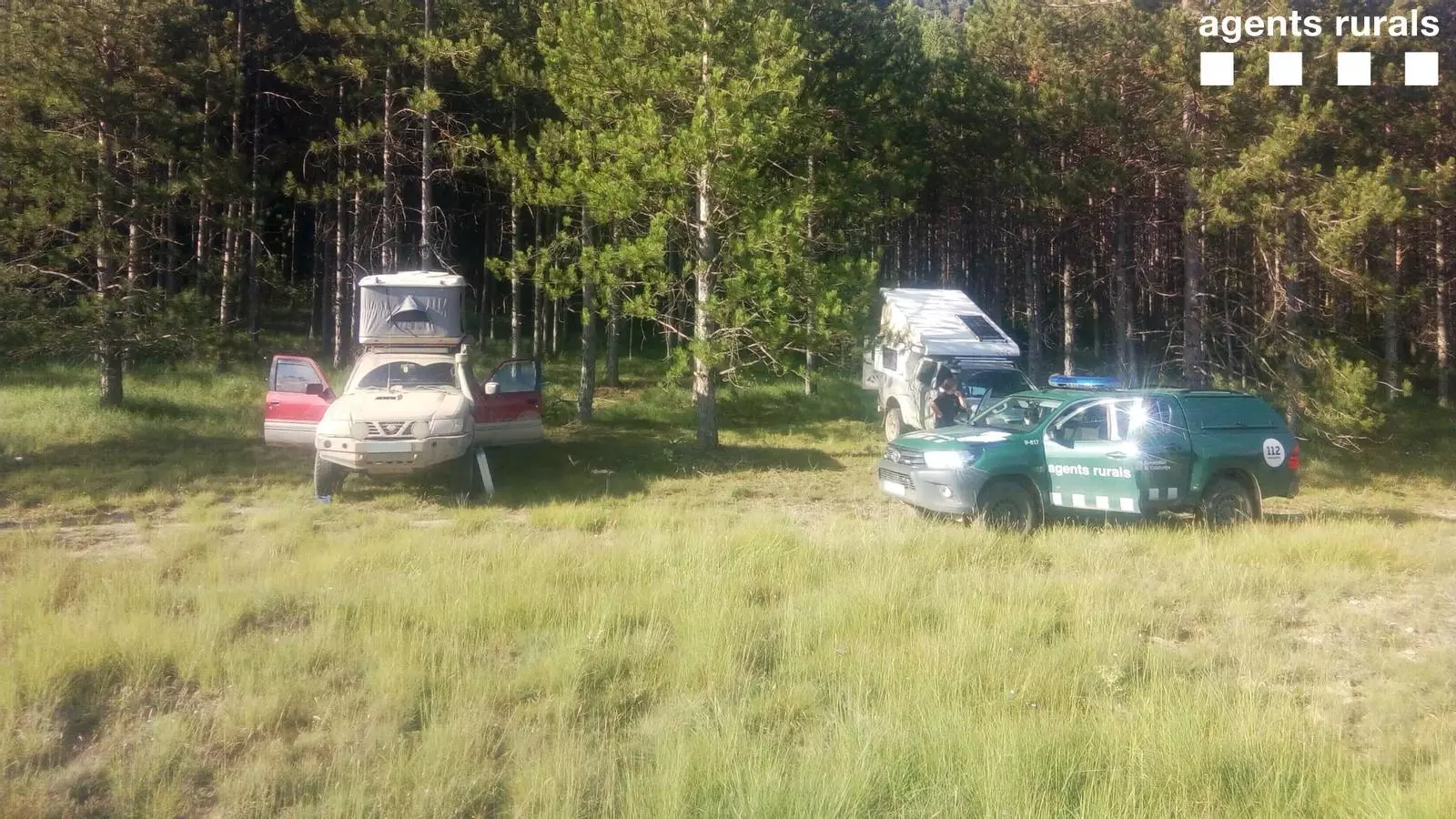 Els Agents Rurals denuncien una acampada il·legal a la Reserva Nacional del Boumort