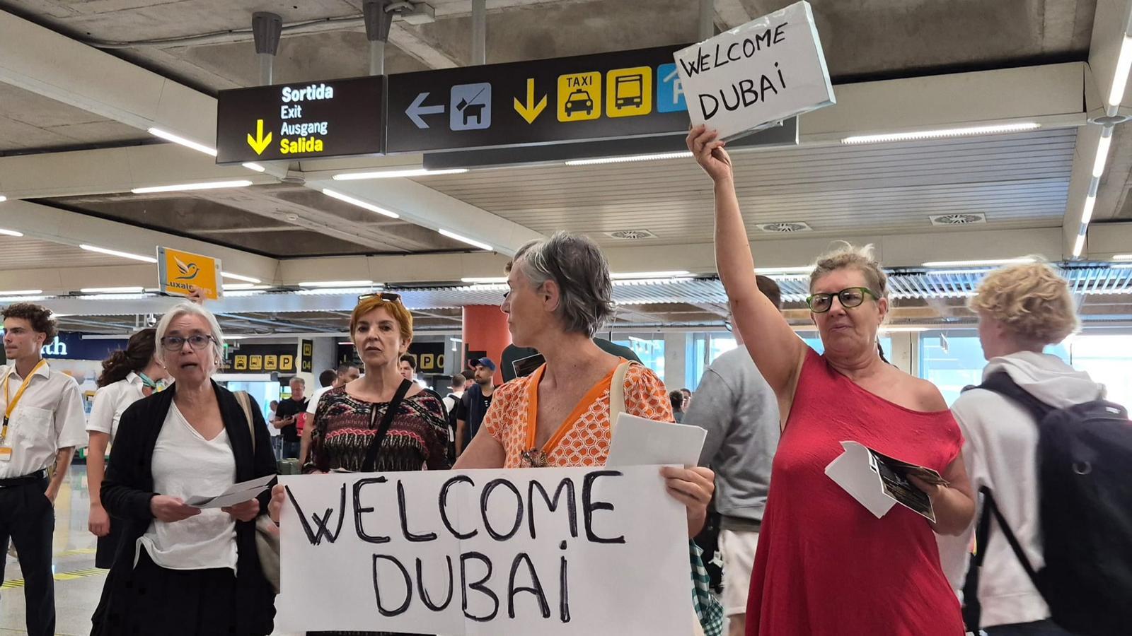 Protest at the airport