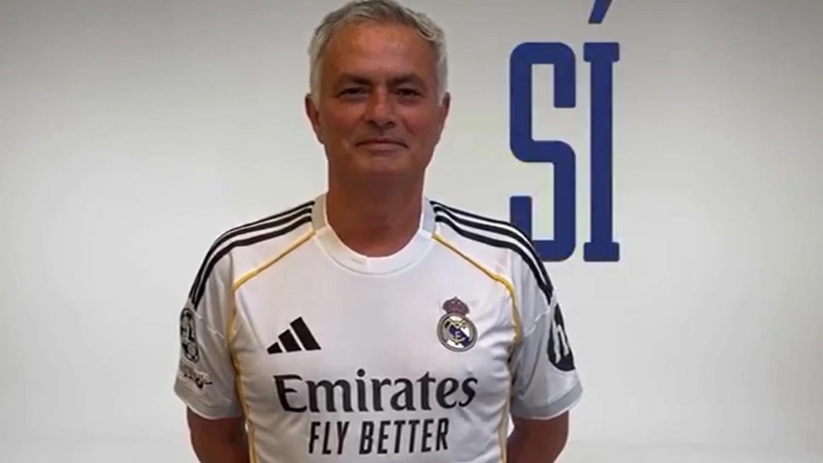 Imagen de José Mourinho compartida por Florentino en X.