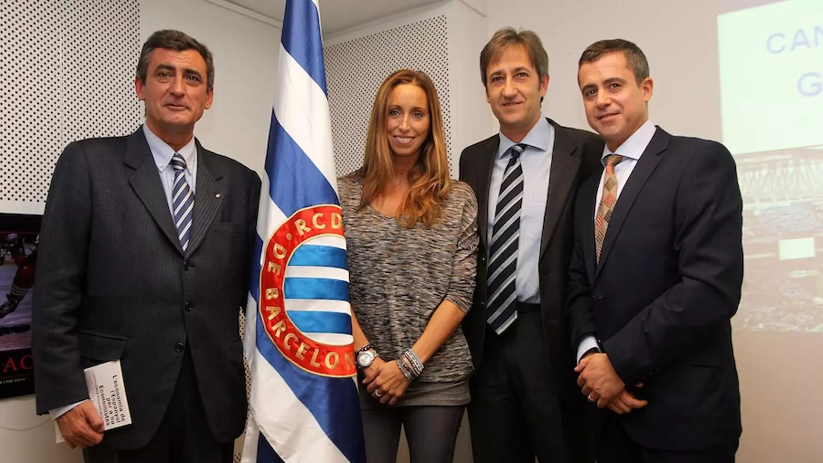 D'esquerra a dreta: Sergio Oliveró, Gemma Mengual, Ramon Rius i Roman Escuer