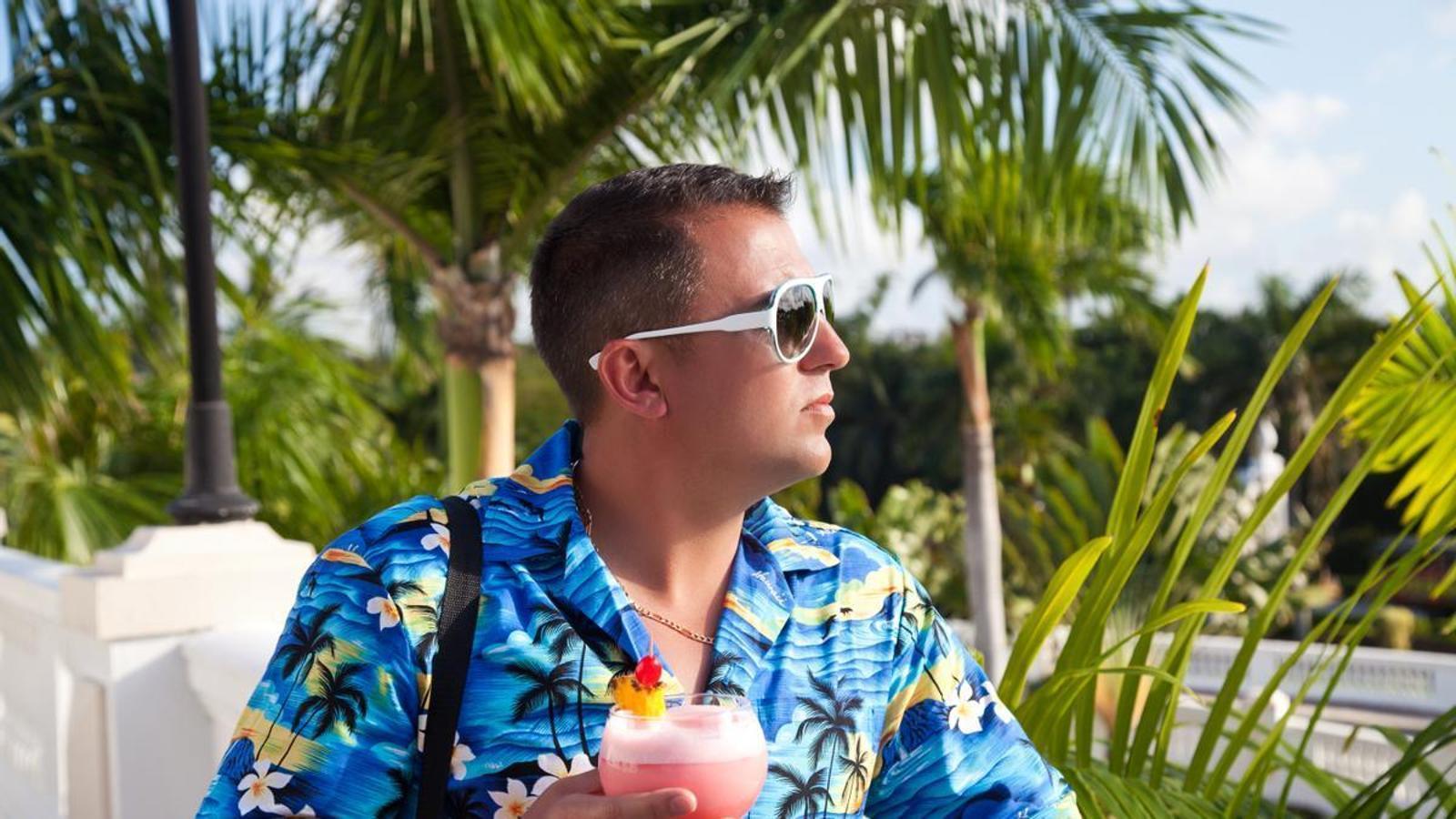 Boy with Hawaiian shirt