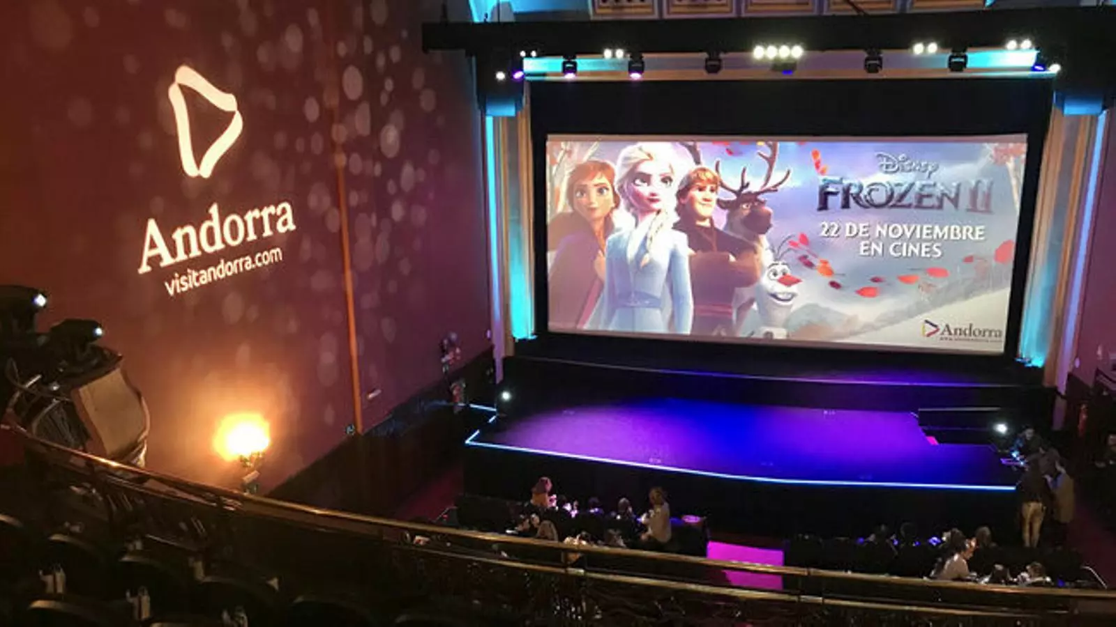 L'estrena que Andora Turisme va patrocinar de la pel·lícula Frozen 2. / ANDORRA TURISME