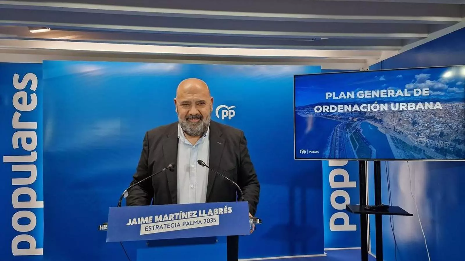 Jaime Martínez Llabrés, a la seu del PP.