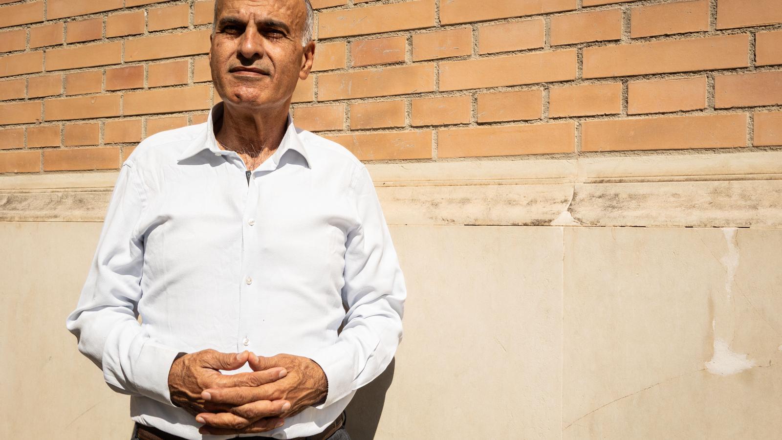 Khaled Quzmar, director of the Palestinian Center for Child Rights, photographed in Barcelona