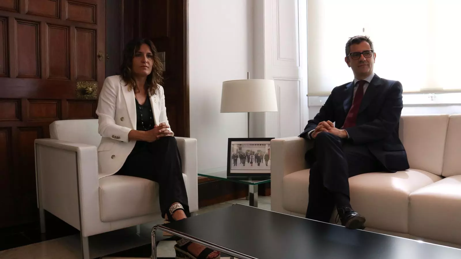 Councilor Vilagrà and Minister Bolaños this Friday.