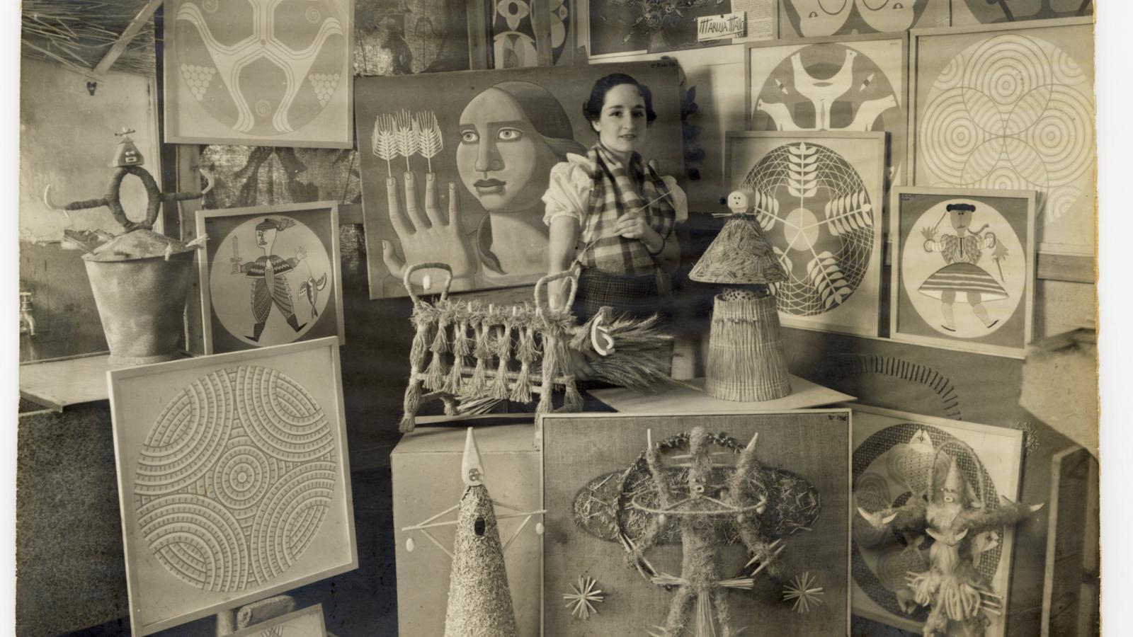 Maruja Mallo in her studio in Madrid in 1936