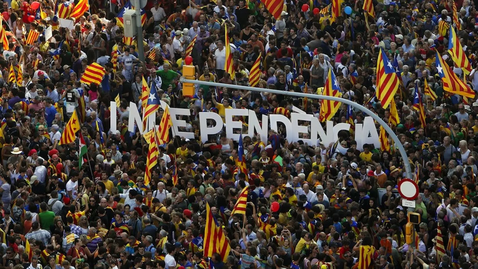 Manifestació independentista de la Diada / EFE