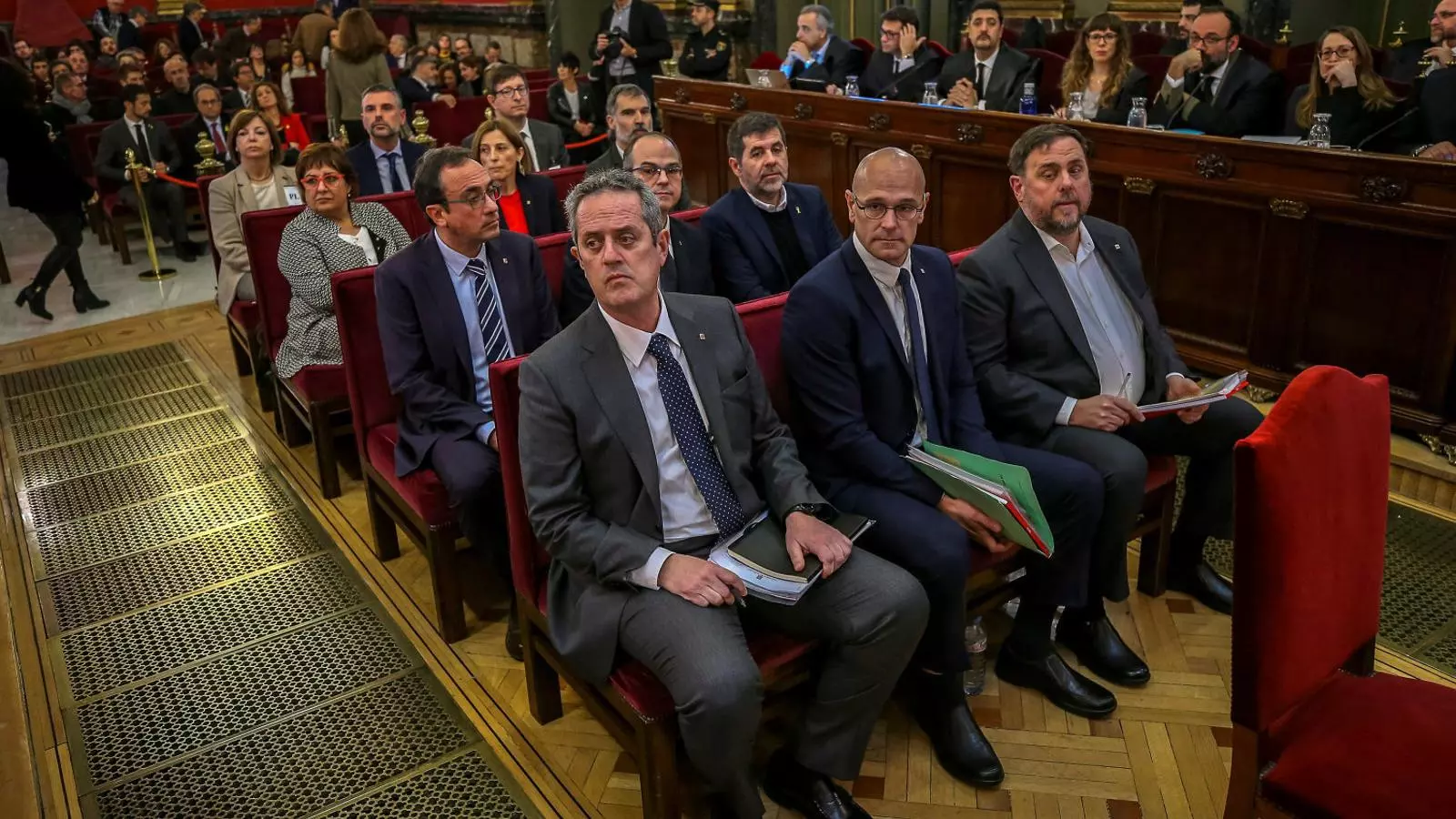 Els presos polítics, el dia de l’inici del judici del Procés al Tribunal Suprem.