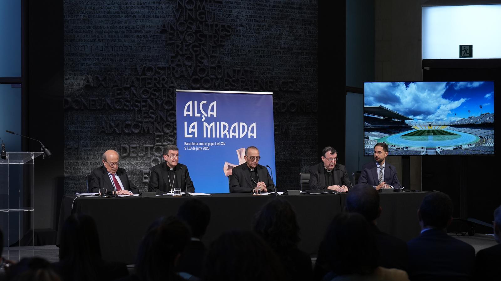 La rueda de prensa sobre la visita del papa León XIV a Cataluña.